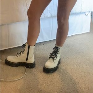 White double decker dr.martens